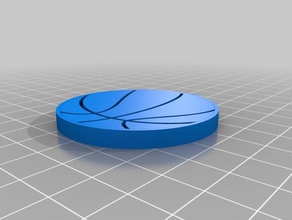 basketball Schlüsselanhänger 3d print model - Mito3D