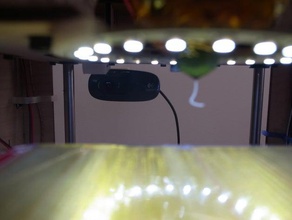 one-piece webcam bracket logitech v2 other upgrade part mount openscad supportless 3d print model - Mito3D