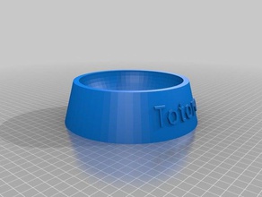 my customized cat food bowl totoro pets 3d print model - Mito3D