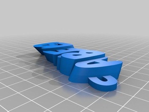 meine angepasste iamburny text - name keyring keyfob Organisation kundengebundene 3d print model - Mito3D