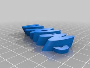 meine angepasste iamburny text - name keyring keyfob Organisation kundengebundene 3d print model - Mito3D