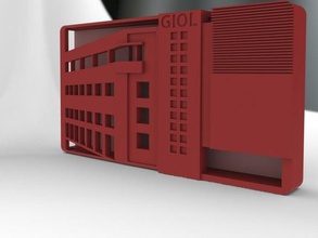 Kartenhalter Profil building buenos aires Gebäude Strukturen 3d print model - Mito3D