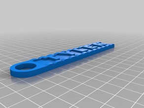 personalized keychain - tyler keychains 3d print model - Mito3D