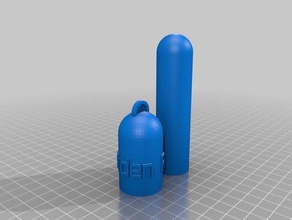 40 parametric wearable container slip-on cap containers customized 3d print model - Mito3D