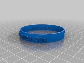 my customized simple poem bracelet art 3d print model - Mito3D