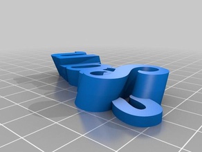 il mio personalizzato iamburny testo - nome keyfob portachiavi sean organizzazione su misura 3d print model - Mito3D