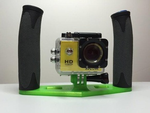 immersioni subacquee fotocamera vassoio gopro sjcam la macchina del le sj4000 3d print model - Mito3D