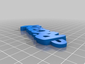 loco chave de cadeia organização personalizado 3d print model - Mito3D