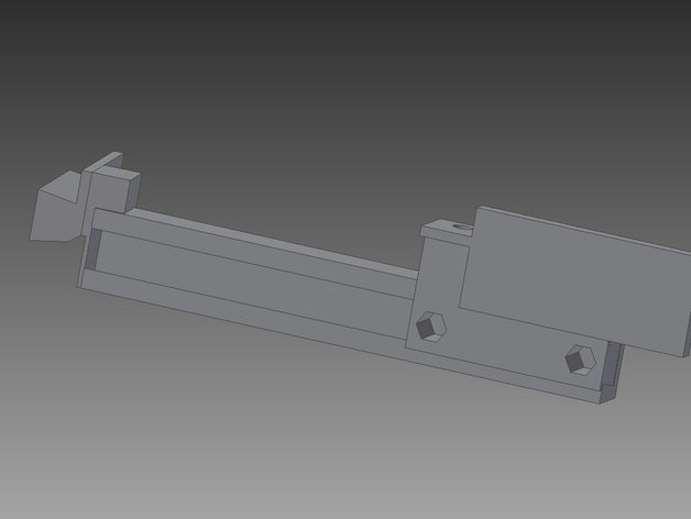 moverio bt-200 aksesuar üst ray Kırlangıç sıçrama hareketi 3D print model - Mito3D