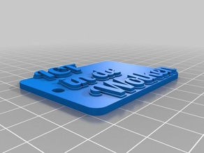ict wolken keychain organization customized 3d print model - Mito3D