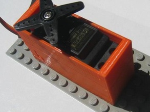 badbrick tower pro sg5010 servo brick top mount in der Robotik Ziegel montieren Halter lego motor Teil nützlich 3d print model - Mito3D