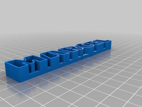 marcel texto de almacenamiento las esculturas personalizado 3d print model - Mito3D