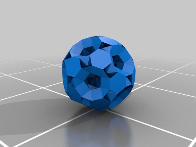 holey monster math bonnie johnson polyhedra polyhedron regular polygons stewart toroid torus 3D print model - Mito3D