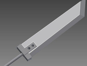 buster sword props crisis core espada las espadas 3d print model - Mito3D