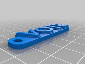 voto organizzazione su misura 3d print model - Mito3D