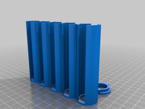 my customized coin storage tube s + cap - qty5 penny organization 3d print model - Mito3D