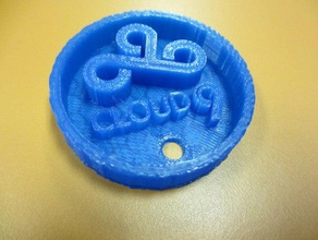 cloud 9 keytag Anahtarlık 3d print model - Mito3D