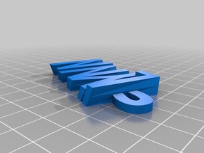 Schlüsselanhänger-lynn - Organisation kundengebundene 3d print model - Mito3D