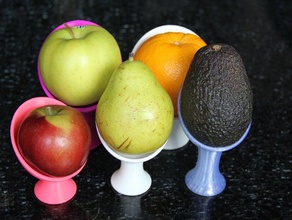 fruit pods kitchen & dining apples bowl countertop dish fruits pod holder orange 3d print model - Mito3D