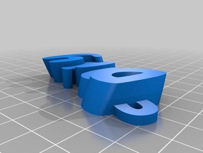 daisy chunky keyring - Organisation kundengebundene 3d print model - Mito3D