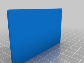 blank name tag - Zubehör 3d print model - Mito3D