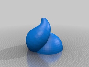 il mio personalizzato siamesi spirale vaso i contenitori su misura 3d print model - Mito3D