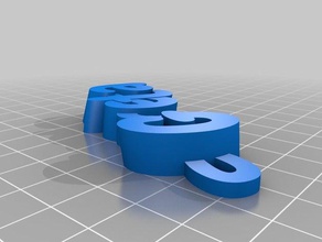 greta'2 iamburny's text - name keyring keyfobv2 organization customized 3d print model - Mito3D