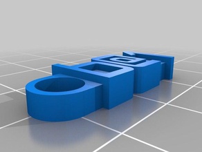 b 1 Mesaj Anahtarlık organizasyon özelleştirilmiş 3d print model - Mito3D