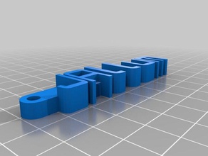 my customized message keychain ja2 organization 3d print model - Mito3D