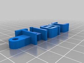my customized message keychain tc organization 3d print model - Mito3D