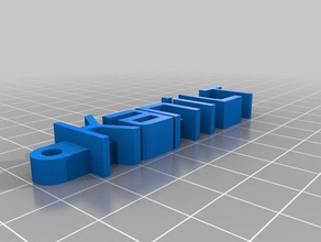 my customized message keychain klt organization 3d print model - Mito3D
