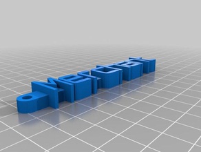 mi mensaje personalizado llavero bm organización 3d print model - Mito3D