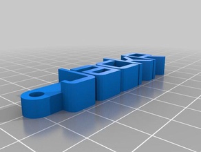 my customized message keychain jr organization 3d print model - Mito3D