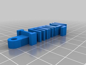 mi mensaje personalizado llavero iw organización 3d print model - Mito3D