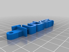 my customized message keychain jt organization 3d print model - Mito3D