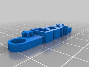 dom-Nachricht, Schlüsselanhänger - Organisation kundengebundene 3d print model - Mito3D