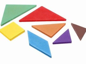 tangram 20 math art puzzle toy 3d print model - Mito3D