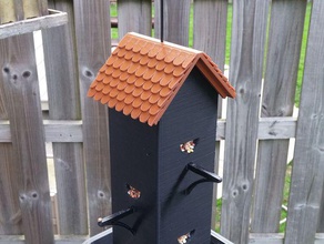 tall bird feeder outdoor & garden 3d print model - Mito3D