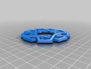 mi personalizadas anillos entrelazados de puzzle puzzles personalizado 3d print model - Mito3D