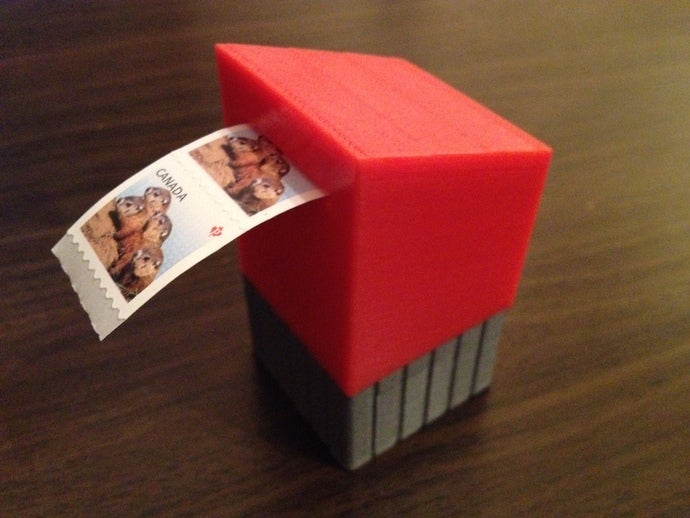 timbre-poste de boîte aux lettres bureau 3D print model - Mito3D