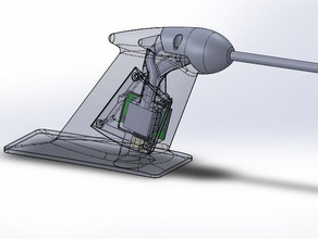 3dr analog airspeed sensor pitot holder r c vehicles 3d print model - Mito3D