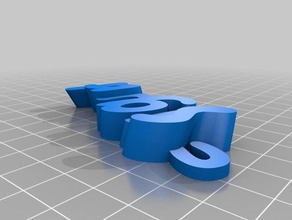 meu personalizados iamburny de texto do nome chaveiro, pingente - sigurd organização personalizado 3d print model - Mito3D