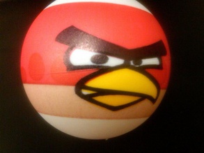eggbot angry birds rojo otros angrybirds spherebot 3d print model - Mito3D