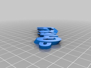 my customized iamburny's text - christy organization 3d print model - Mito3D