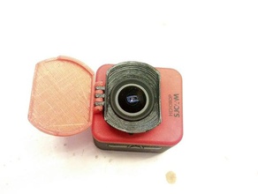 sjcam M12 flip lens kapağı kamera kapak 3d print model - Mito3D
