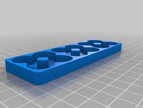 my customized battery tray 1x3 organization 3d print model - Mito3D