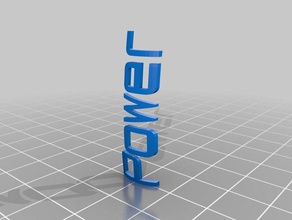 o poder de foguetes decoração personalizado 3d print model - Mito3D