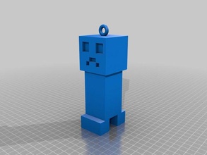 creeper Schlüssel Zubehör Skulpturen minecraft 3d print model - Mito3D