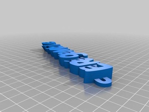 özelleştirilmiş iamburny benim metin - adı r gie cep organizasyon 3d print model - Mito3D