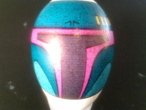 eggbot boba fett other easter helmet sci-fi space spherebot star wars 3d print model - Mito3D